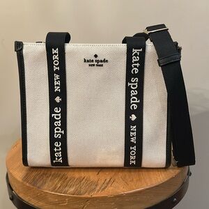 Kate Spade Kip Canvas Small Tote with crossbody strap
